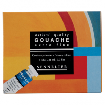 COFFRETS GOUACHE EXTRA FINE 5 TUBES 21 ML INITIATION