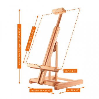 CHEVALET TABLE HUILE ACRYLIQUE M/31