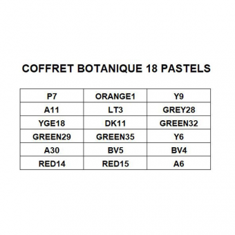 SET 18  PASTELS   BOTANIQUE