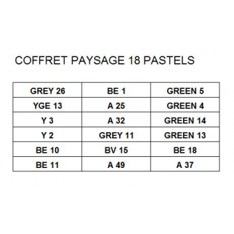 SET 18  PASTELS   PAYSAGE