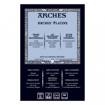 ARCHES PLATINE FEUILLE ARCHES PLATINE 56 X 76 310 G BLANC