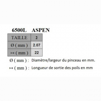 ASPEN SYNTHETIQUE TRACEUR COURT SERIE P6500L