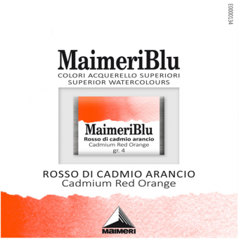 AQUARELLE EXTRA FINE MAIMERIBLU ROUGE DE CADMIUM ORANGE