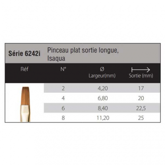 ISAQUA PLAT SORTIE LONGUE SERIE 6242I