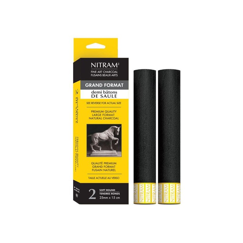 2 DEMI BATONS DE SAULE RONDS Ø 25 X 152 MM TENDRE