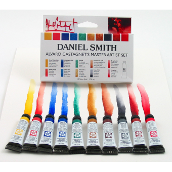 SETS ET COFFRETS AQUARELLE DANIEL SMITH SET 10 TUBES 5 ML ALVARO CASTAGNET