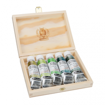 COFFRET BOIS 5 TUBES 15 ML HORADAM SUPER GRANULANTES PLAINE