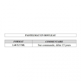 ROULEAU PASTELMAT 270 G 1.40 X 5 ML BLANC