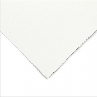 FEUILLE BAOHONG AQUARELLE 38 X 56 300 G GRAIN FIN BLANC NATUREL