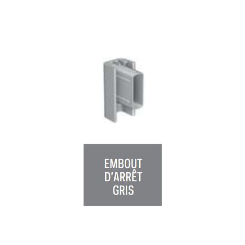 EMBOUT D ARRET GRIS POUR CLICK RAIL