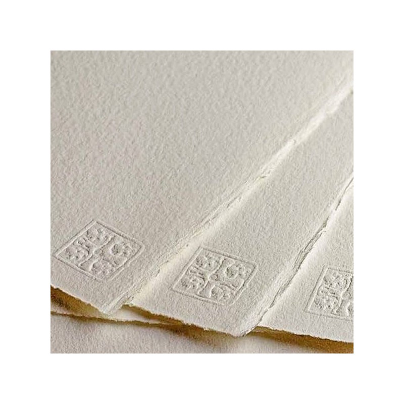 FEUILLE 300 G  56 X 76 GRAIN SATIN BLANC NATUREL