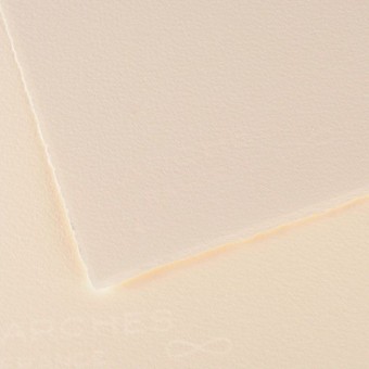 FEUILLE VELIN D ARCHES 56 X 76 250 G CREME