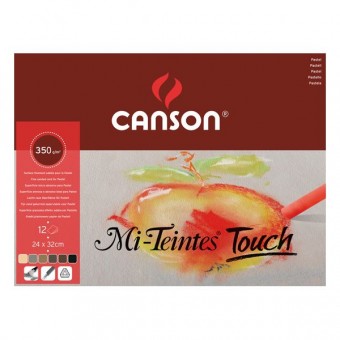 MI TEINTES TOUCH BLOC COLLE 1 COTE 12 FEUILLES 335G 6 COULEURS ASSORTIES