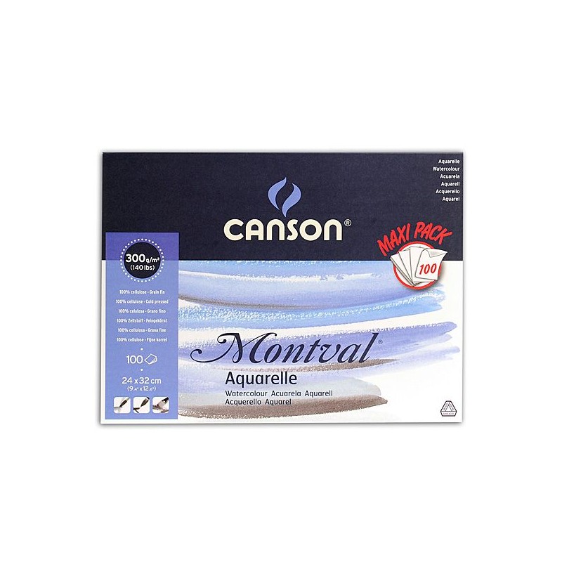 MONTVAL MAXI BLOC COLLE 1 COTE 100 FEUILLES 300G GRAIN FIN