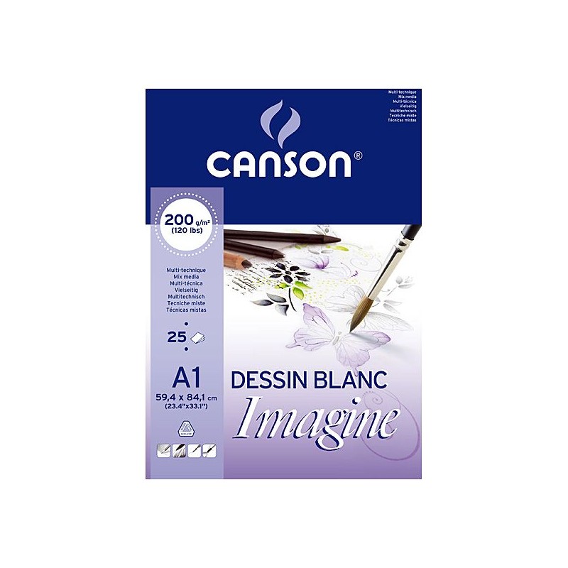 IMAGINE MANIPACK 10 FEUILLES 200 G BLANC