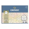 CANSON AQUARELLE ALBUM SPIRALE 12 FEUILLES 300 G GRAIN FIN