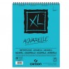 XL AQUARELLE ALBUM SPIRALE 30 FEUILLES 300G GRAIN FIN BLANC