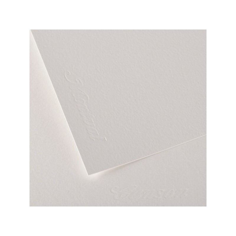 MONTVAL FEUILLE 75 X 110 300G GRAIN FIN BLANC NATUREL