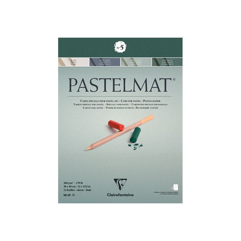 BLOC PASTELMAT 12 FEUILLES 360G N° 5