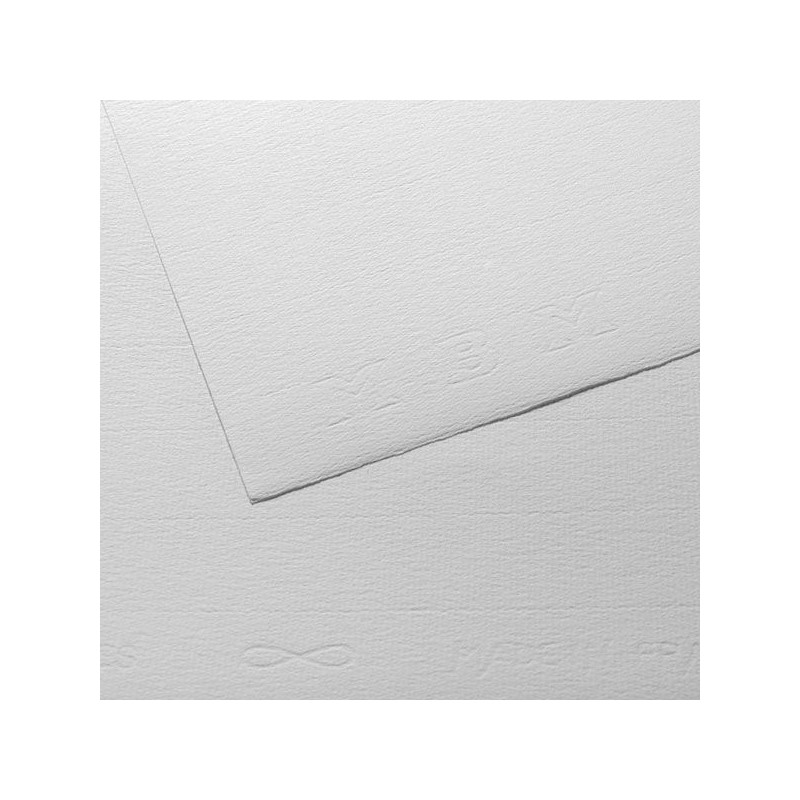 FEUILLE INGRES MBM ARCHES 50 X 65 130 G VERGE BLANC