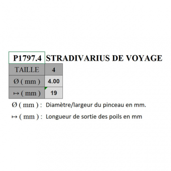 PINCEAU ROND DE VOYAGE SERIE P1794