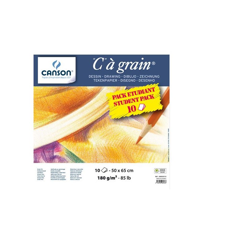 MANIPACK C A GRAIN 10 FEUILLES 50 X 65 180 G