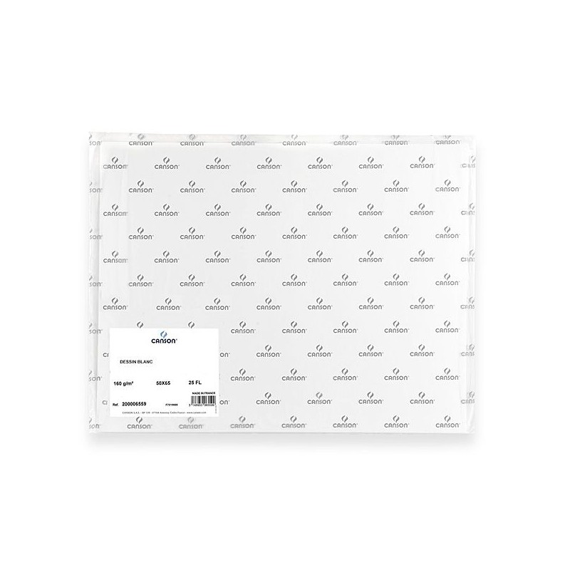 MANIPACK DESSIN BLANC CANSON 25 F 50 X 65 160 G