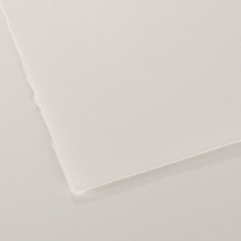 FEUILLE ARCHES AQUARELLE 56 X 76 185G GRAIN SATIN BLANC NATUREL