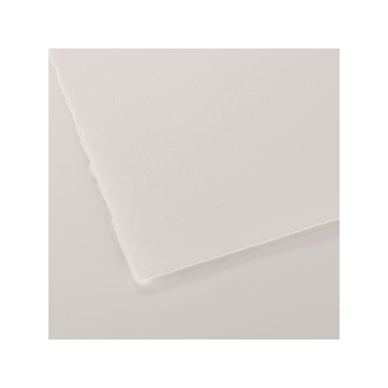 FEUILLE ARCHES AQUARELLE 56 X 76 185G GRAIN SATIN BLANC NATUREL