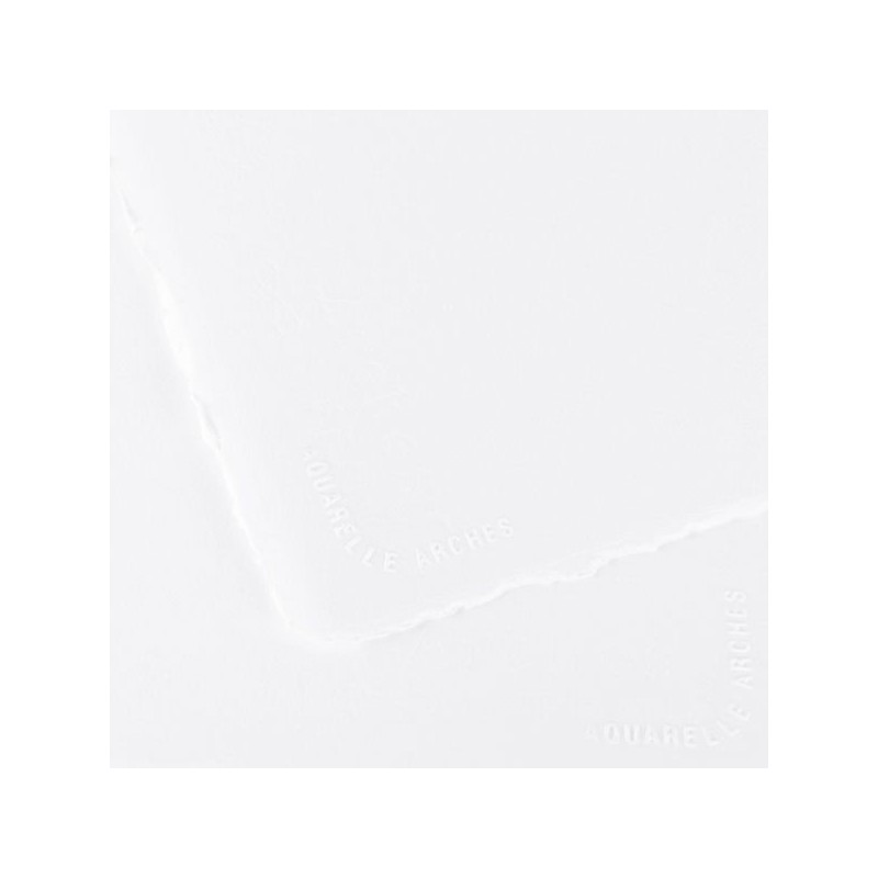 FEUILLE ARCHES AQUARELLE 56 X 76 300G GRAIN SATIN BLANC ECLATANT