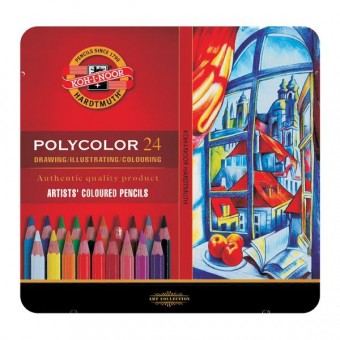 COFFRET MÉTAL 24 CRAYONS DE...