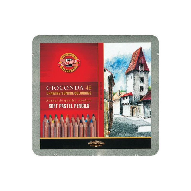 KOH I NOOR  ETUI 48 CRAYONS PASTEL GIOCONDA