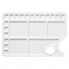 PALETTE PLASTIQUE RECTANGULAIRE 34.5 X 23.5 CM 23 CASES