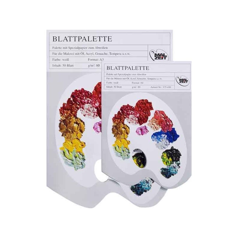 PALETTE PELABLE, 50 FEUILLES 80 G - DIMENSIONS A4 21 X 29.7 CM