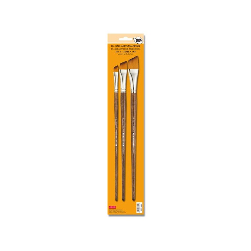 SET 3 BROSSES MANCHE LONG A 165