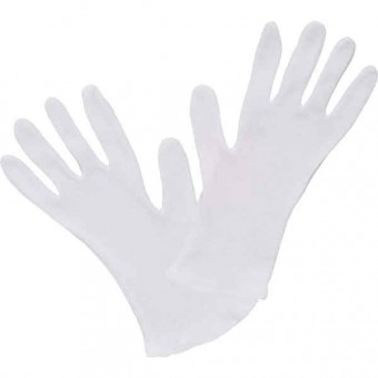 PAIRE DE GANTS COTON BLANC TAILLE XL