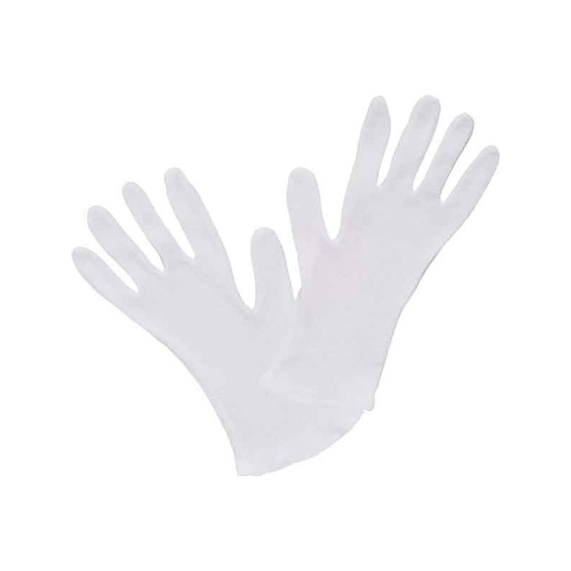 PAIRE DE GANTS COTON BLANC TAILLE XL