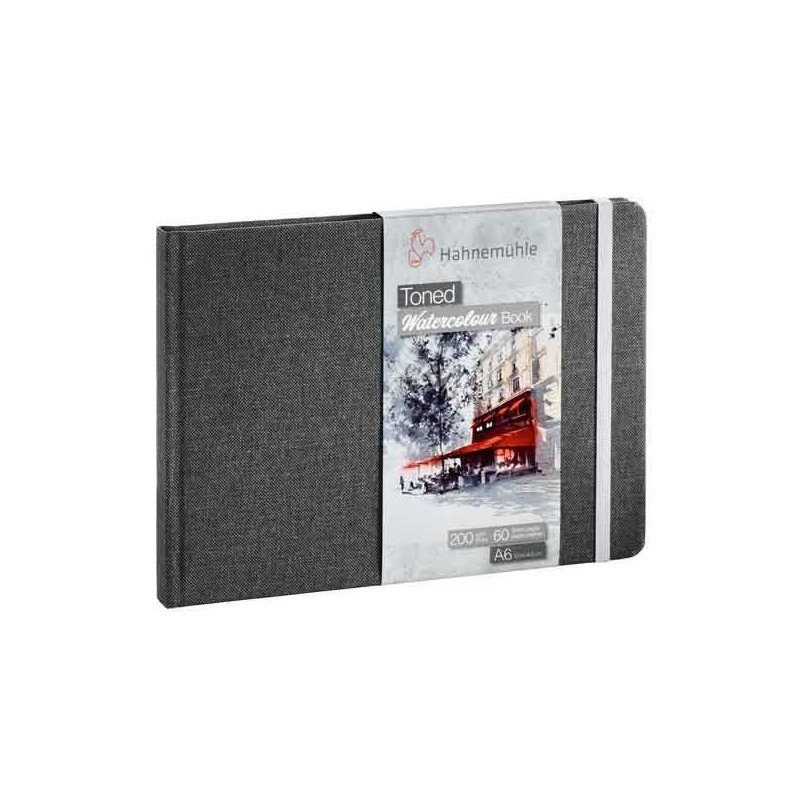 TONED LIVRE AQUARELLE FEUILLES COULEUR GRIS 60 PAGES 200 G