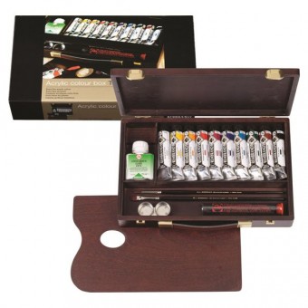 COFFRET BOIS TRADITIONAL ACRYLIQUE REMBRANDT