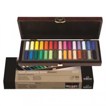 COFFRET BOIS PASTELS...