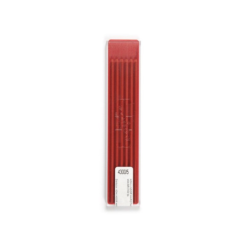 ETUI 12 MINES DE COULEUR DIAMETRE 2 MM ROUGE