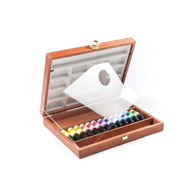 COFFRET ACAJOU 13 TUBES ET 2 PALETTES SELECTION CLASSIQUE