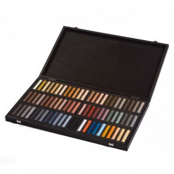 COFFRET BOIS 72 PASTELS...