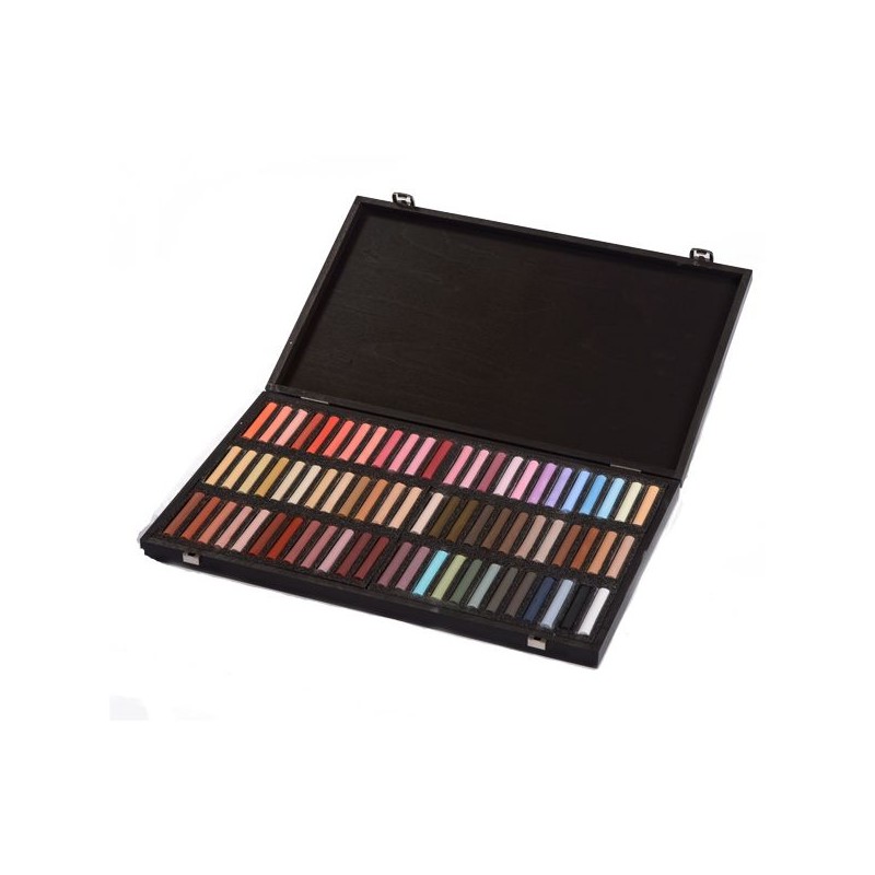 COFFRET BOIS 72 PASTELS PORTRAIT