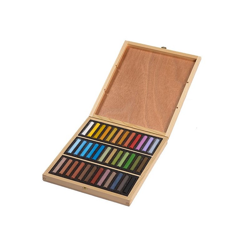 COFFRET BOIS 36 PASTELS PAYSAGE