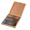 COFFRET BOIS 36 PASTELS PORTRAIT