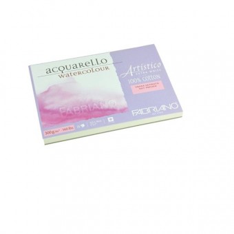 ARTISTICO BLOC EXTRAWHITE COLLE 4 COTES 25 FEUILLES 300 G GRAIN SATIN