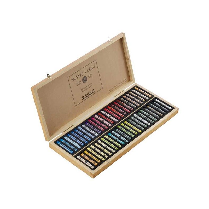 COFFRET BOIS VIDE 50 PASTELS