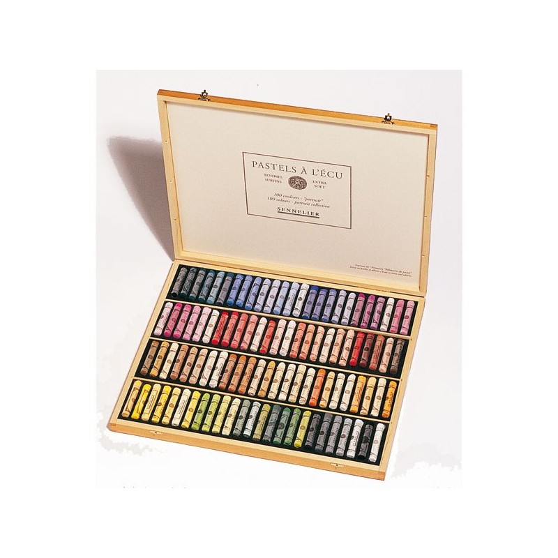 COFFRET BOIS VIDE 100 PASTELS