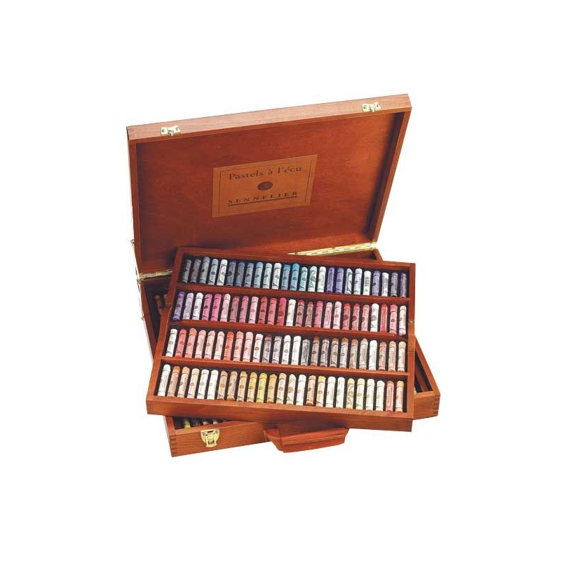 COFFRET BOIS VIDE 175 PASTELS